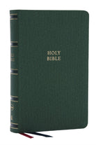 NKJV, Single-Column Reference Bible, Verse-by-verse, Green Leathersoft, Red Letter, Comfort Print - 9781400335220