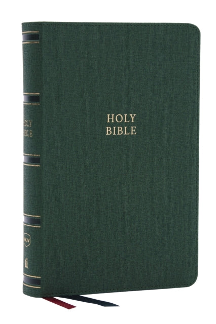 NKJV, Single-Column Reference Bible, Verse-by-verse, Green Leathersoft, Red Letter, Comfort Print - 9781400335220