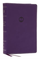 Enduring Word Study Bible: Pastoral Commentary from Every Chapter of the Bible (NKJV, Purple Leathersoft, Red Letter, Comfort Print) - 9781400338047