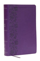 KJV Giant Print End-of-Verse Reference Bible, Purple Leathersoft, Red Letter, Comfort Print - 9781400349470