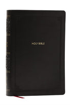 NKJV Giant Print End-of-Verse Reference Bible, Black Leathersoft, Red Letter, Comfort Print (Thumb Indexed) : Holy Bible - 9781400349494
