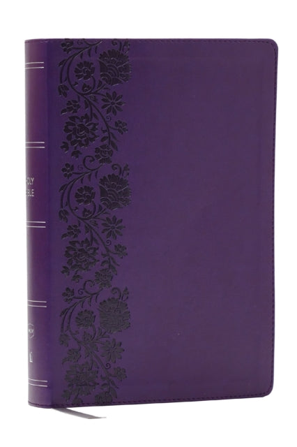 NKJV Giant Print End-of-Verse Reference Bible, Purple Leathersoft, Red Letter, Comfort Print : Holy Bible - 9781400349517