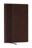 KJV, Personal Size New Testament, Brown Leathersoft, Red Letter, Comfort Print - 9781400350063