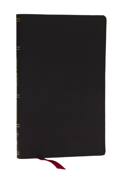 KJV, Personal Size New Testament, Black Genuine Leather, Red Letter, Comfort Print - 9781400350070