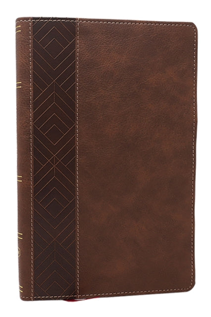 NKJV, Personal Size New Testament, Brown Leathersoft, Red Letter, Comfort Print - 9781400350094