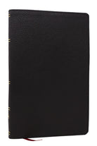 NKJV, Personal Size New Testament, Black Genuine Leather, Red Letter, Comfort Print - 9781400350100