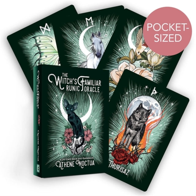 The Witch’s Familiar Runic Oracle : A 24-Card Deck and Guidebook - 9781401973155