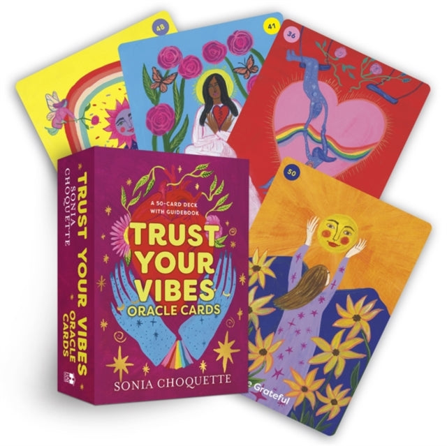 Trust Your Vibes Oracle Cards : A 50-Card Deck with Guidebook - 9781401975715