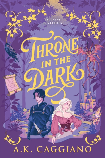 Throne in the Dark : A Feel-Good Cosy Romantasy Adventure (Villains & Virtues Book 1)