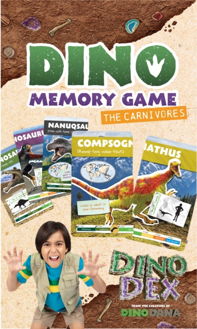 Dino Memory Game: The Carnivores : (Dinosaurs for Kids, Memory Card Game for Kids, Fossils, Prehistoric) - 9781684817276