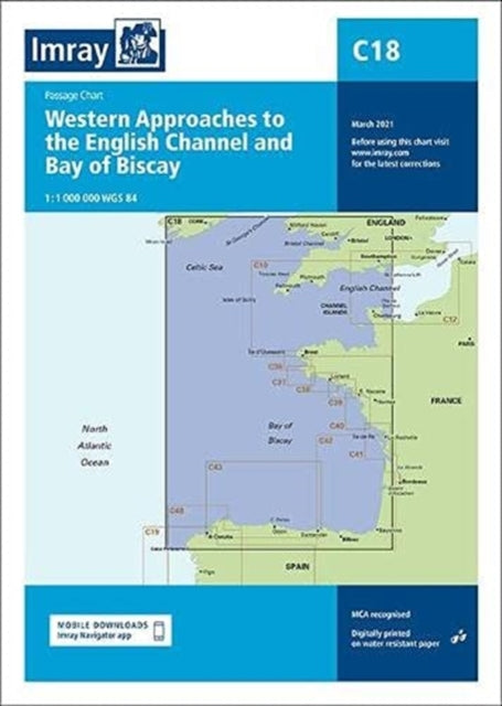 C18 Western Approaches to the English Channel & Bay of Biscay : Passage Chart : 18 - 9781786792136
