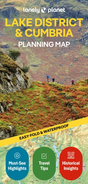 Lonely Planet Lake District & Cumbria Planning Map - 9781788688376