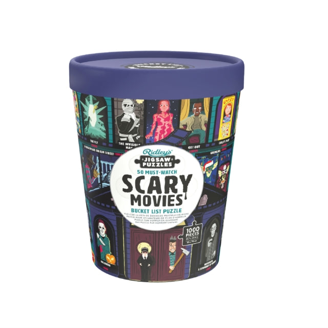 50 Must-Watch Scary Movies Bucket List 1000-piece Puzzle - 9781797237466