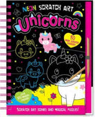 Neon Scratch Art Unicorns - 9781801056199
