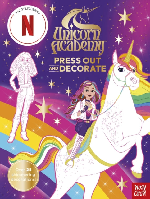 Unicorn Academy: Press Out and Decorate : with over 25 sparkling pieces - 9781805135920