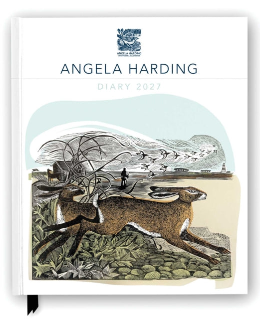 Angela Harding 2027 Desk Diary Planner - Week to View, Illustrated throughout