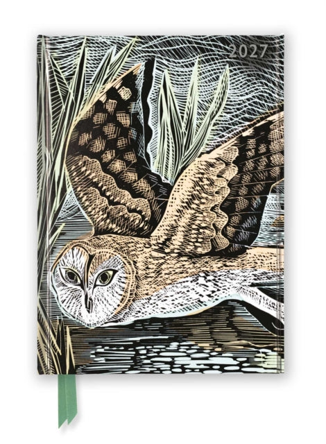 Angela Harding: Marsh Owl 2027 Luxury Diary Planner â€“ Page to View with Notes