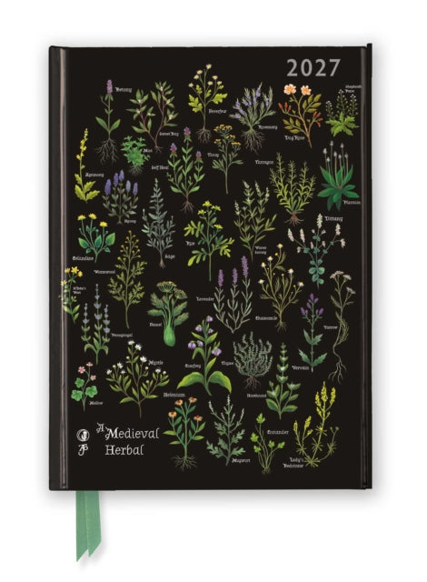 Anna Stead: A Medieval Herbal 2027 Luxury Diary Planner - Page to View with Notes