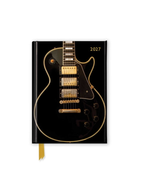 Black Gibson Guitar 2027 Luxury Pocket Diary Planner - Week to View