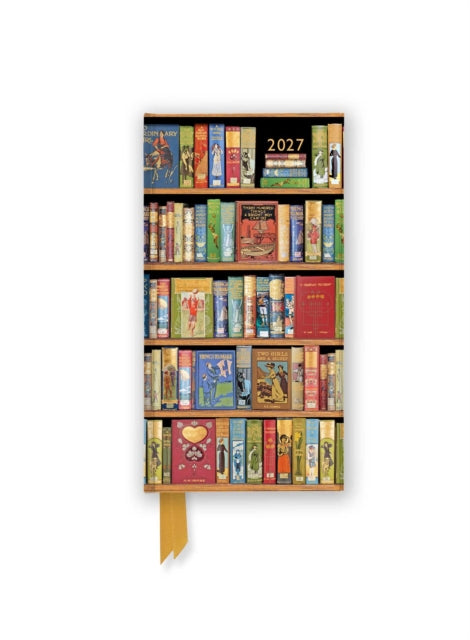 Bodleian Libraries: Bookshelves 2027 Luxury Slimline Pocket Diary Planner â€“ Week to View