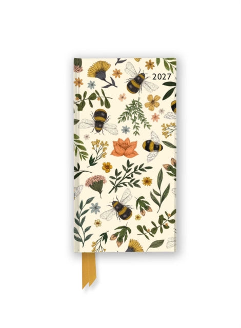 Jade Mosinski: Garden Bees 2027 Luxury Slimline Pocket Diary Planner â€“ Week to View