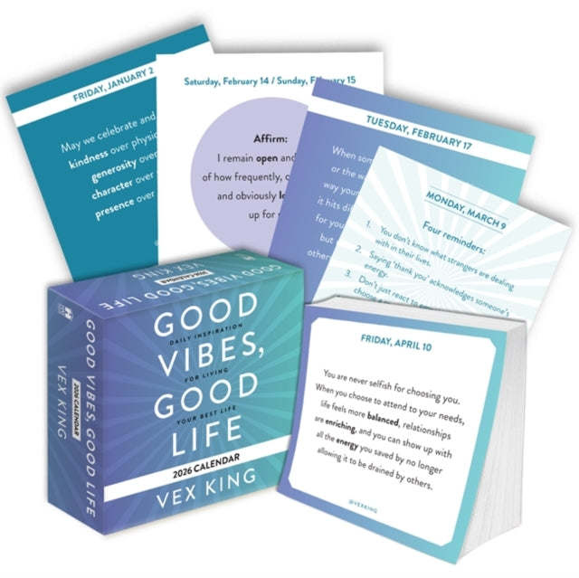 Good Vibes, Good Life Calendar 2026 : Daily Inspiration for Living Your Best Life - 9781837824267
