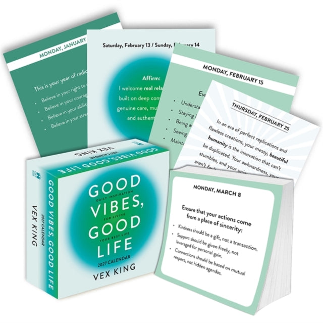 Good Vibes, Good Life Calendar 2027 : Daily Inspiration for Living Your Best Life