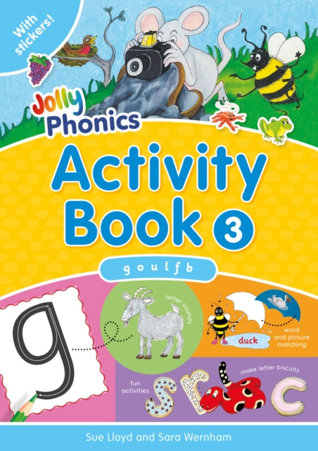 Jolly Phonics Activity Book 3 : in Precursive Letters (British English edition) - 9781844141555