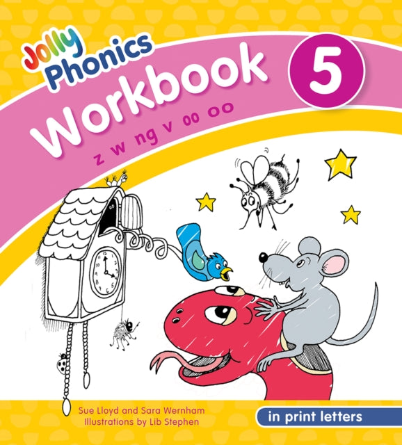 Jolly Phonics Workbook 5 : in Print Letters (American English edition) - 9781844146796