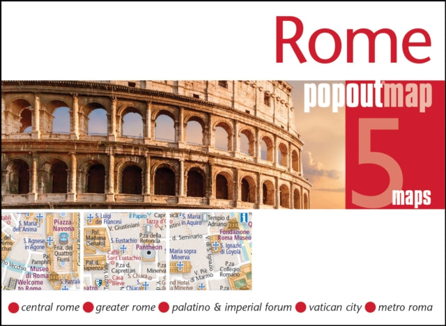 Rome PopOut Map : Pocket size, pop up city map of Rome - 9781914515866