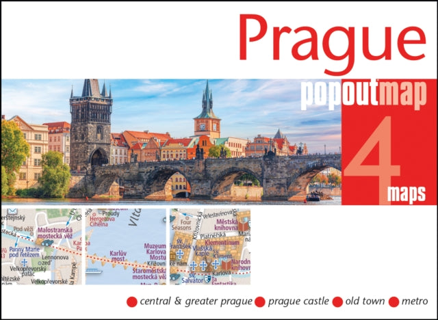 Prague PopOut Map - pocket size, pop up map of Prague city centre - 9781917131179