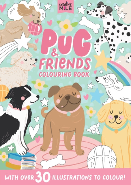 Pug and Friends Coloring Book - 9781923286122