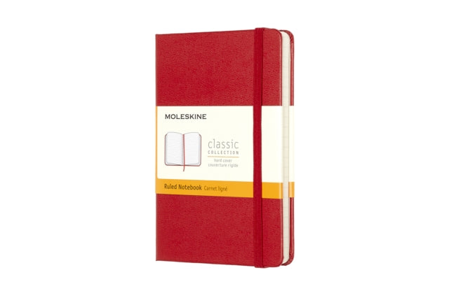 Moleskine Pocket Ruled Hardcover Notebook Scarlet Red - 9788862930000