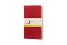 Moleskine Plain Cahier L - Red Cover (3 Set) - 9788862931038