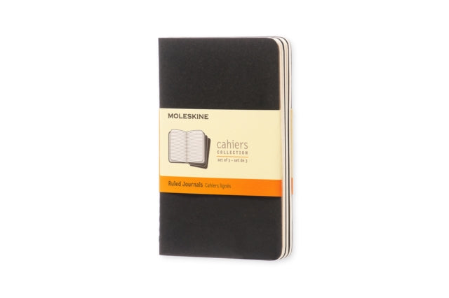 Moleskine Ruled Cahier - Black Cover (3 Set) - 9788883704895
