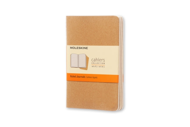 Moleskine Ruled Cahier - Kraft Cover (3 Set) - 9788883704925