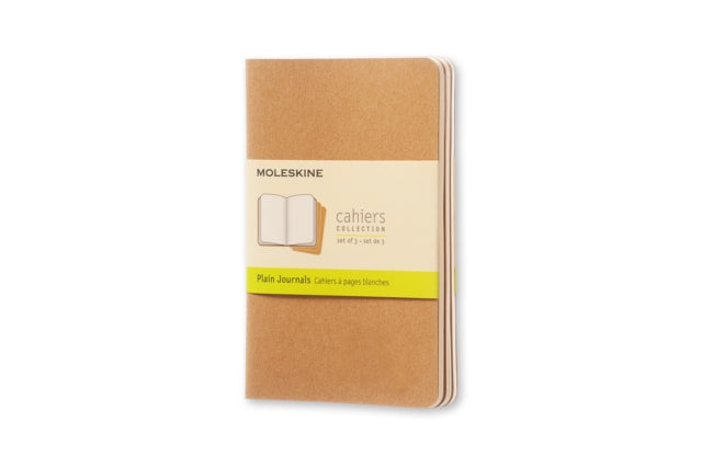 Moleskine Plain Cahier - Kraft Cover (3 Set) - 9788883704949