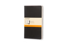 Moleskine Ruled Cahier L - Black Cover (3 Set) - 9788883704956