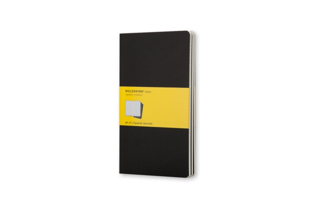 Moleskine Squared Cahier L - Black Cover (3 Set) - 9788883704963
