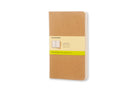 Moleskine Plain Cahier L - Kraft Cover (3 Set) - 9788883705007