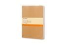 Moleskine Ruled Cahier Xl - Kraft Cover (3 Set) - 9788883705045
