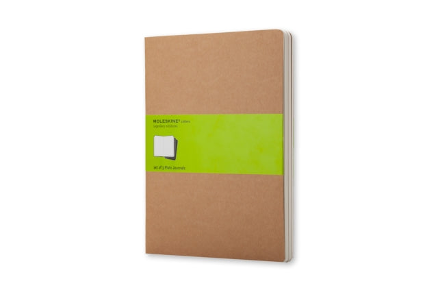 Moleskine Plain Cahier Xl - Kraft Cover (3 Set) - 9788883705069