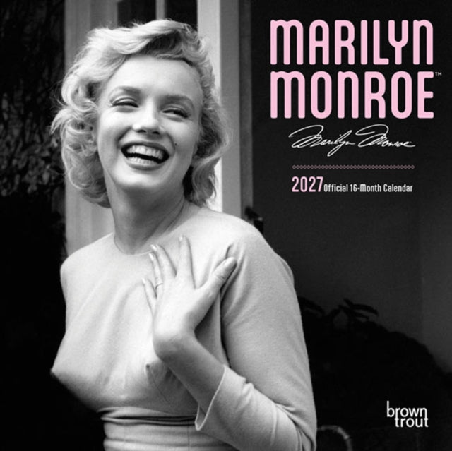 Marilyn Monroe Official 2027 7 X 14 Inch (Hanging) Monthly Mini Wall Calendar