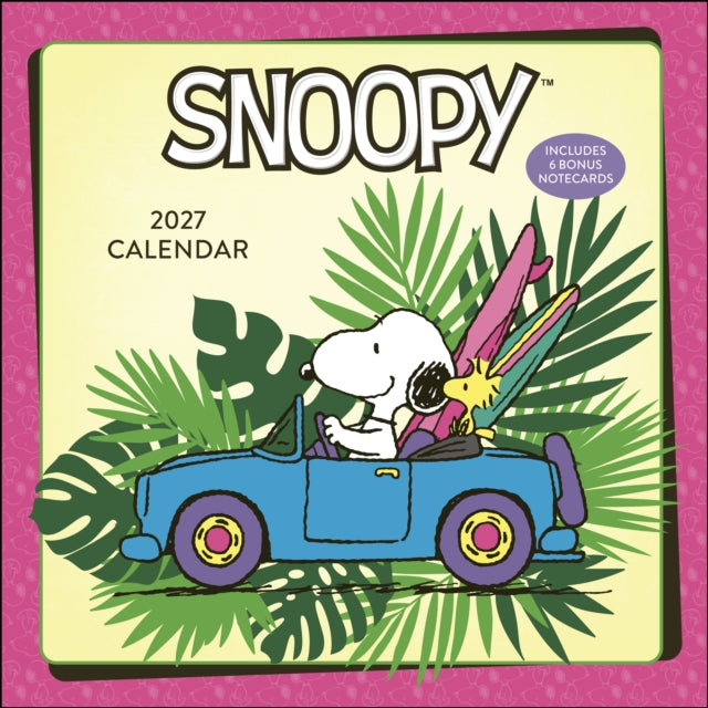 PEANUTSÂ®: SNOOPY 2027 Wall Calendar with Notecards