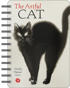 The Artful Cat 2027 Weekly Planner Calendar : Brush and Ink Watercolor Paintings