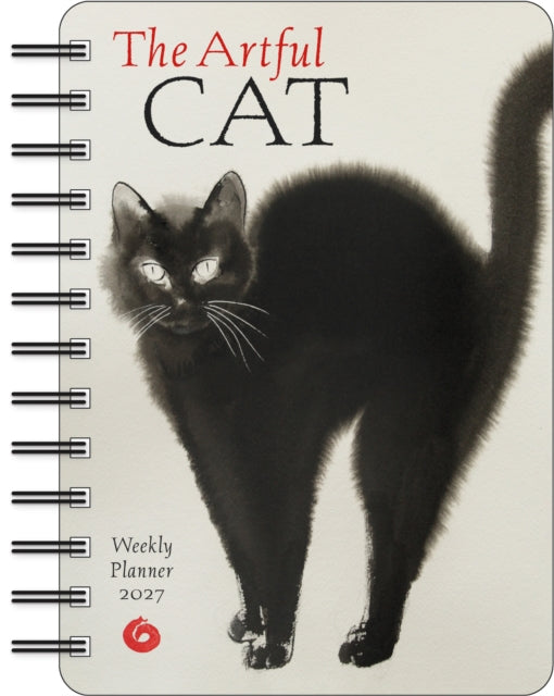 The Artful Cat 2027 Weekly Planner Calendar : Brush and Ink Watercolor Paintings